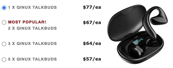 Qinux Talkbuds Prices and Offers