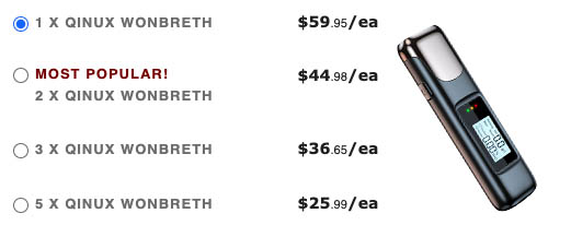 Qinux Wonbreth prices