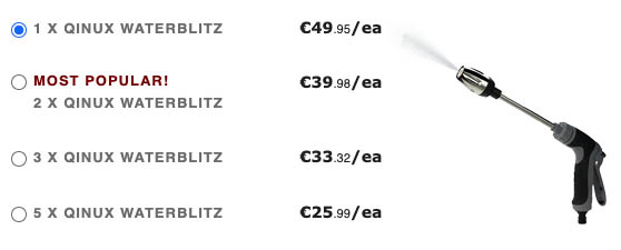 Qinux Waterblitz Prices Offers